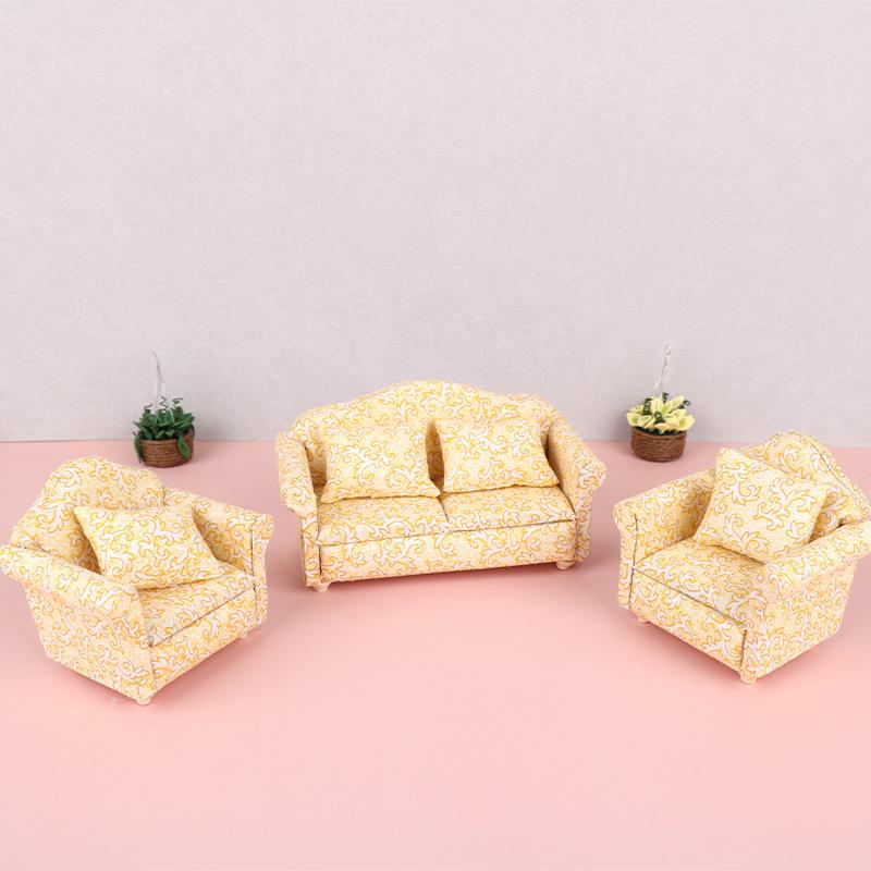 Dollhouse Furniture Set - 1 Takım Oturma Odası Sahne Düzenlemesi