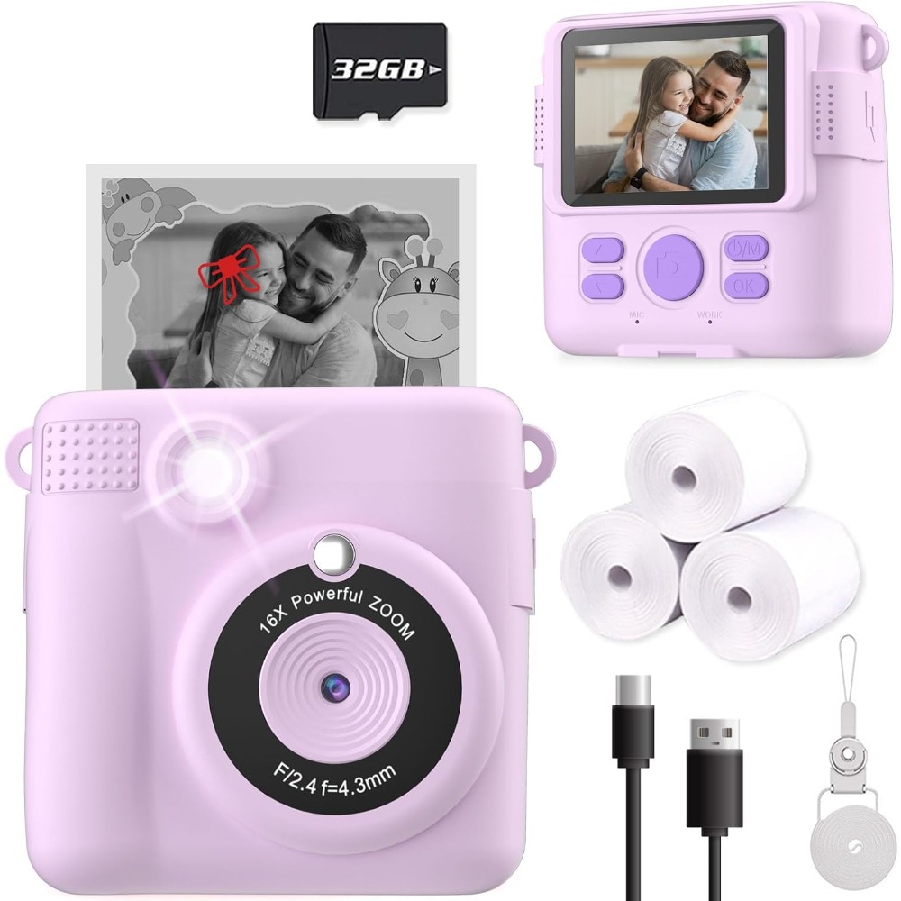 Kids Toys Videos - Çocuklar için Anında Baskı Kamerası, HD
