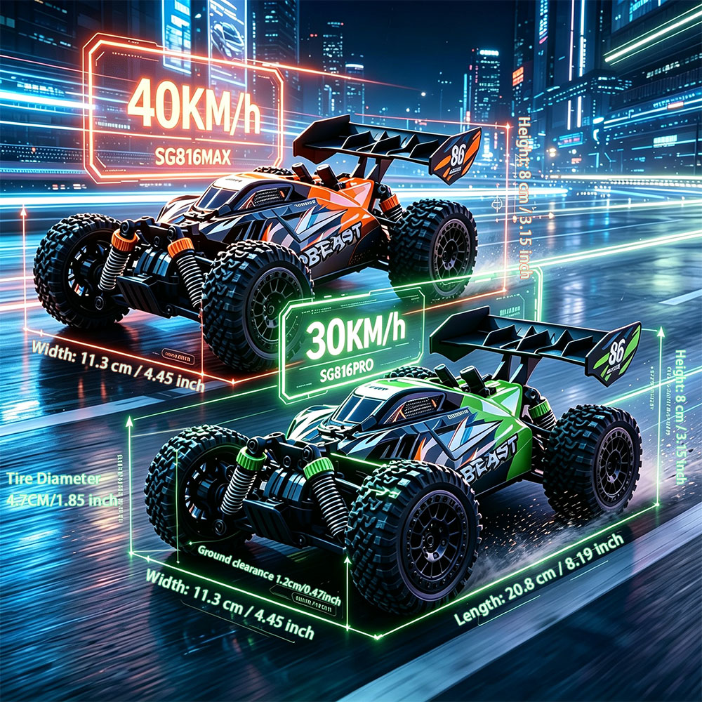 Kids Xbox Toys - 1:24 Ölçekli Profesyonel Yarış Arabası SG816PRO/MAX