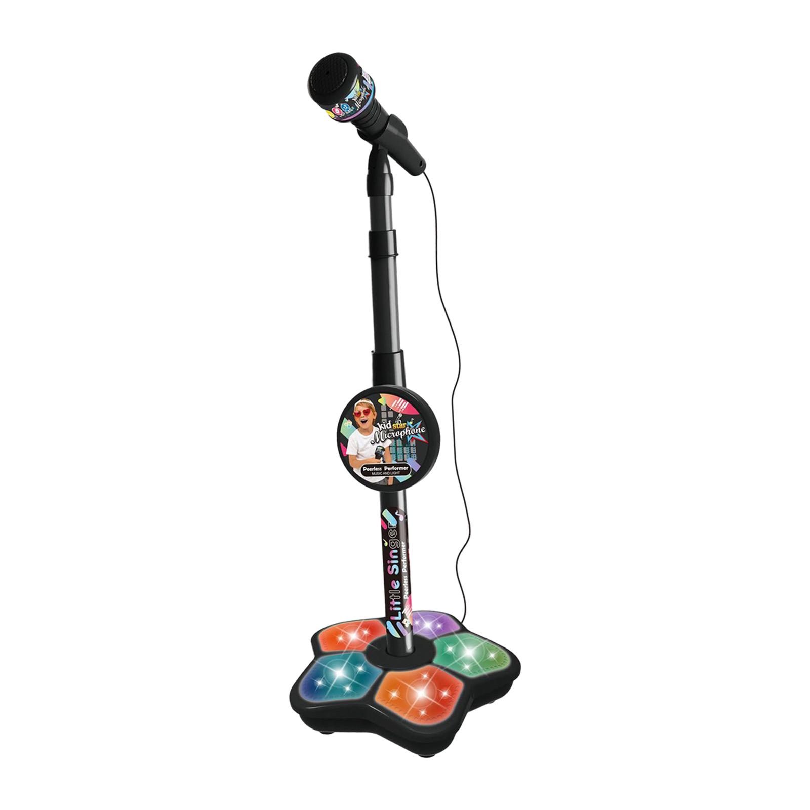 Kids Toys Entertainer - Çocuk Mikrofonu Müzik Oyuncakı, Standlı, Işıklı,