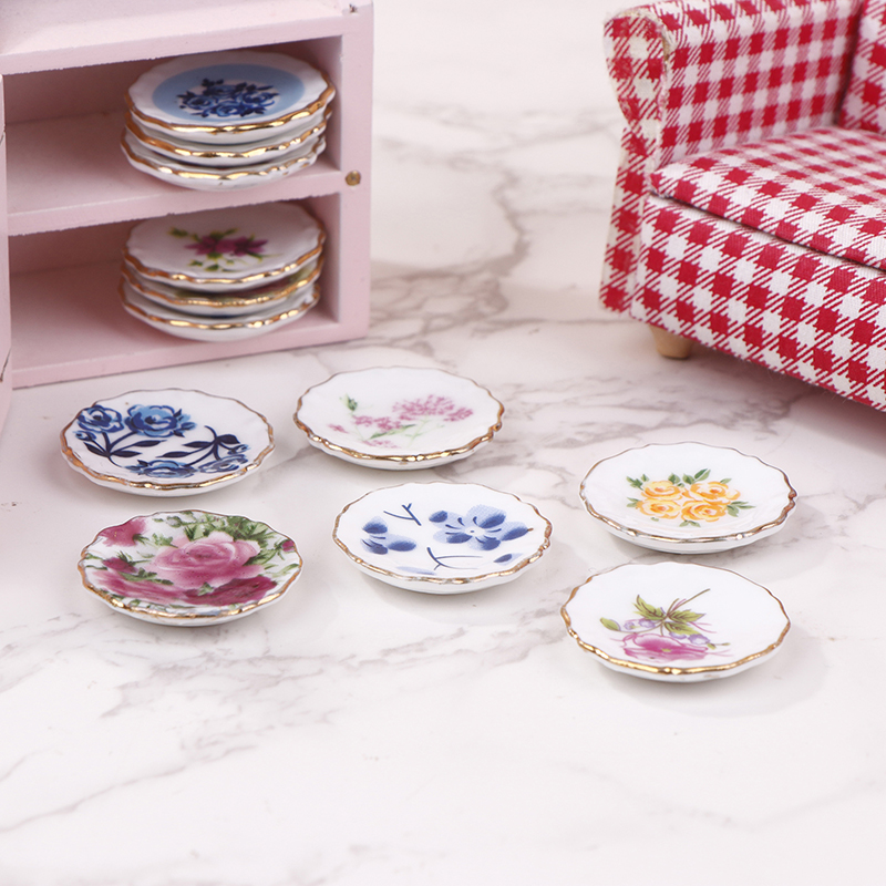 Kids Toys Kitchen - 1 adet 1:12 Dollhouse minyatür seramik