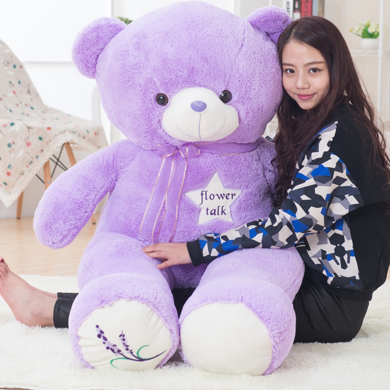 Kids Toys Quality - 35/80cm sevimli mor ayı peluş oyuncaklar