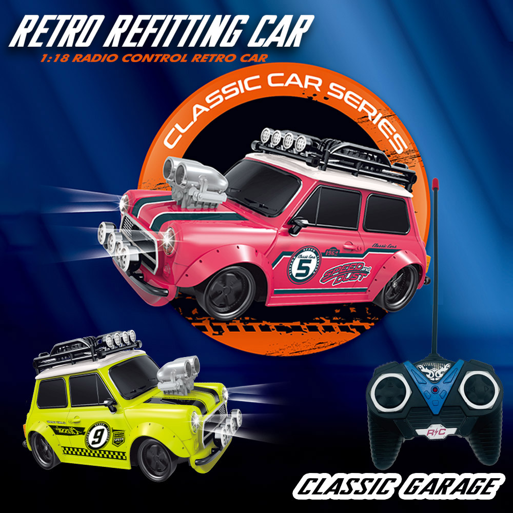 Kids Toys Channel - 1:18 Retro Modifiye MINI Araba 4