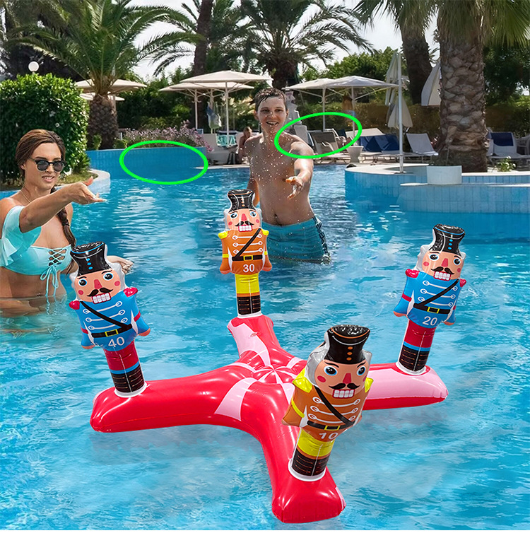 Kids Toys Entertainer - Çocuklar için Karikatürlü Şişme Halka Atma