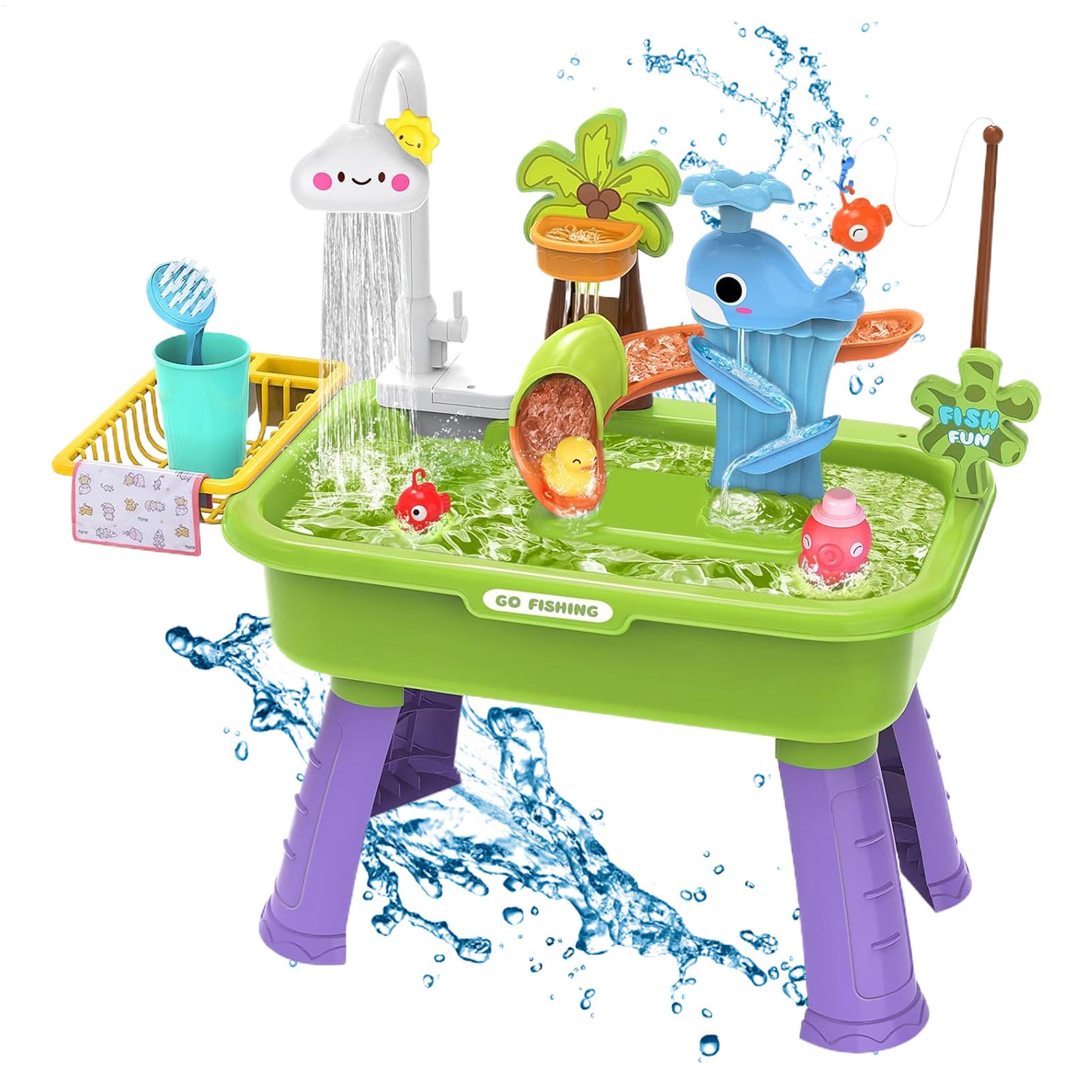 Kids Toys Kitchen - Çocuklar İçin Elektrikli, Su Akıtan Oyun