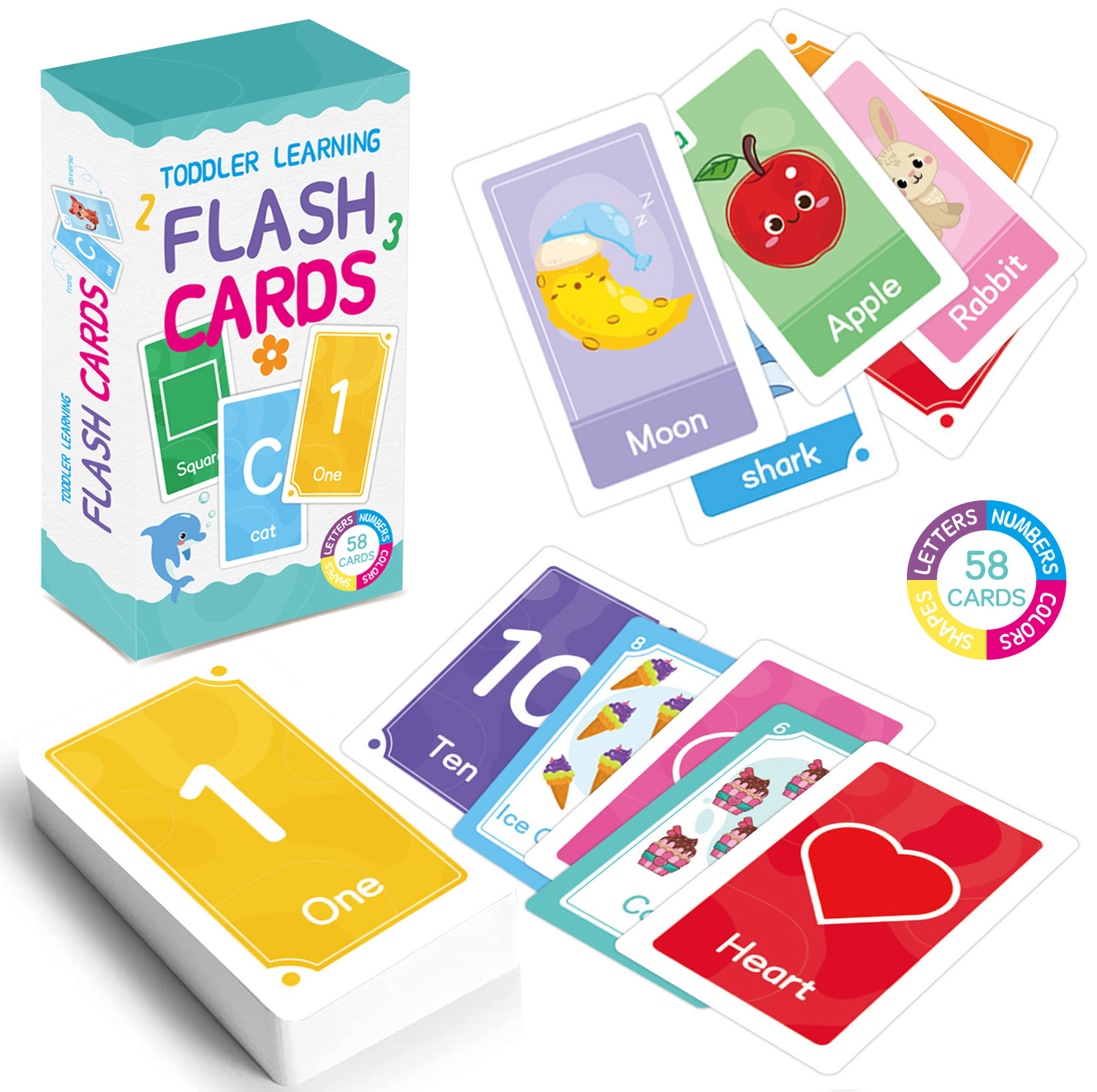 58 Adet ABC Alfabe Flashcards  - Card Game Kids incelemesi ve fiyatı