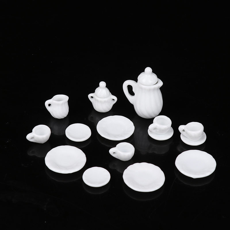 1 takım seramik ölçekli 1:12 b - Dollhouse Furniture Set incelemesi ve fiyatı