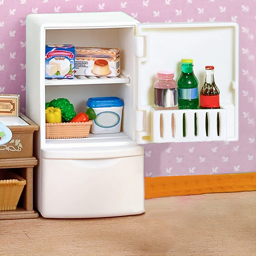 Oyuncak Ev Minyatür Buzdolabı: - Dollhouse Furniture Set incelemesi ve fiyatı