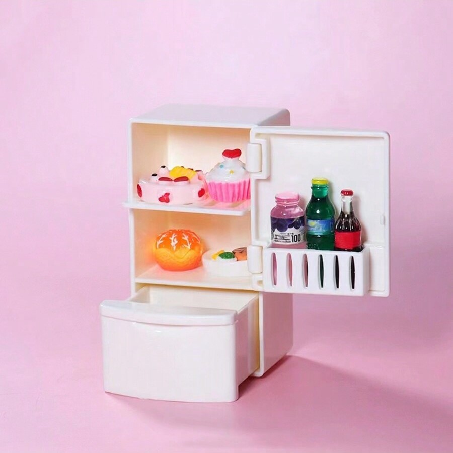 Oyuncak Ev Minyatür Buzdolabı: - Dollhouse Furniture Set incelemesi ve fiyatı