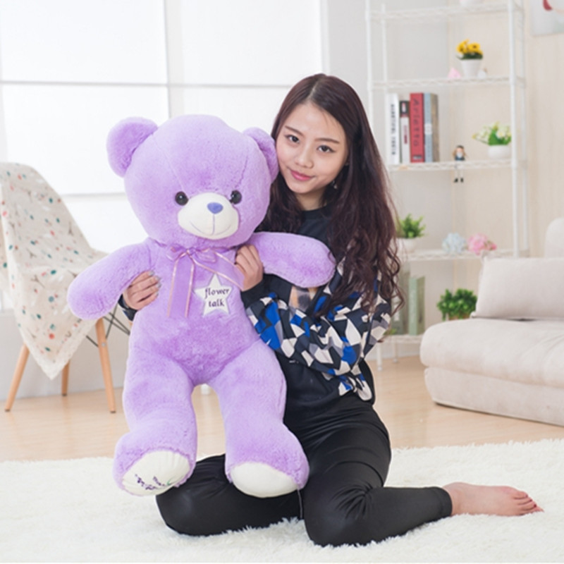 35/80cm sevimli mor ayı peluş  - Kids Toys Quality incelemesi ve fiyatı
