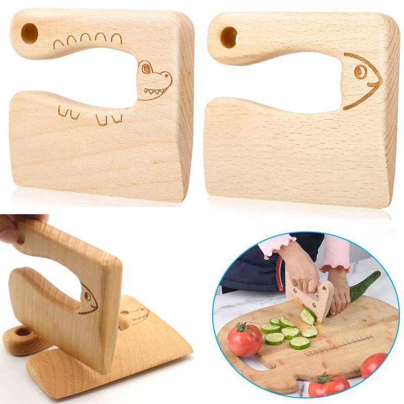 Ahşap çocuklar bıçak pişirme o - Kids Toys Kitchen incelemesi ve fiyatı