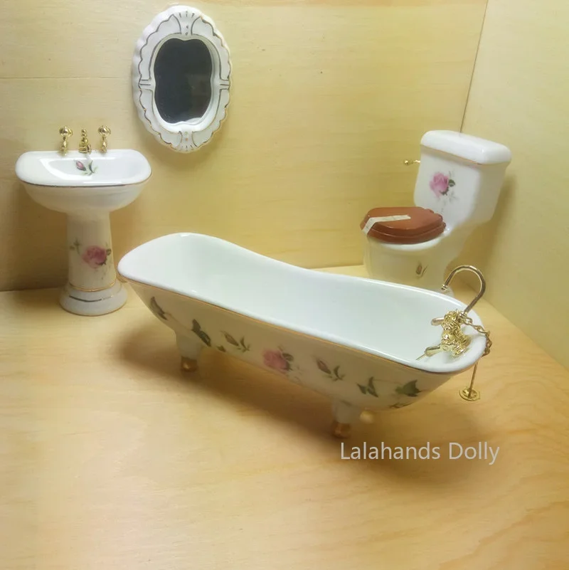 4 adet/takım Dollhouse Mini ya - Dollhouse Furniture Set incelemesi ve fiyatı